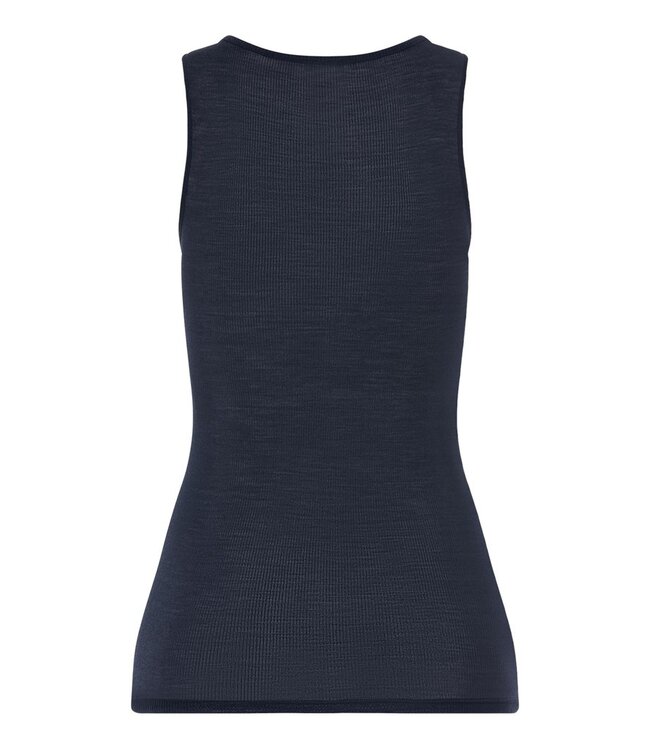 Hanro Woolen Lace Tank Top Deep Navy (070766)