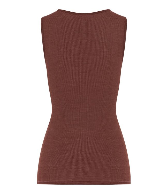 Hanro Woolen Lace Tank Top Cinnamon (070766)