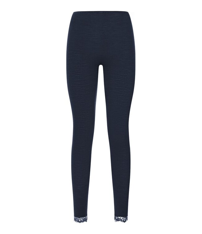 Hanro Woolen Lace Legging Deep Navy (070771)