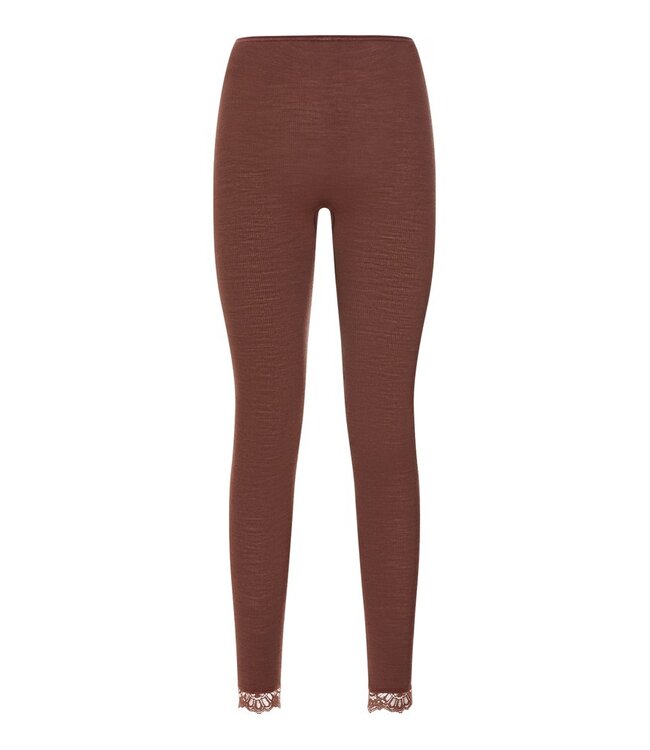 Hanro Woolen Lace Legging Cinnamon (070771)