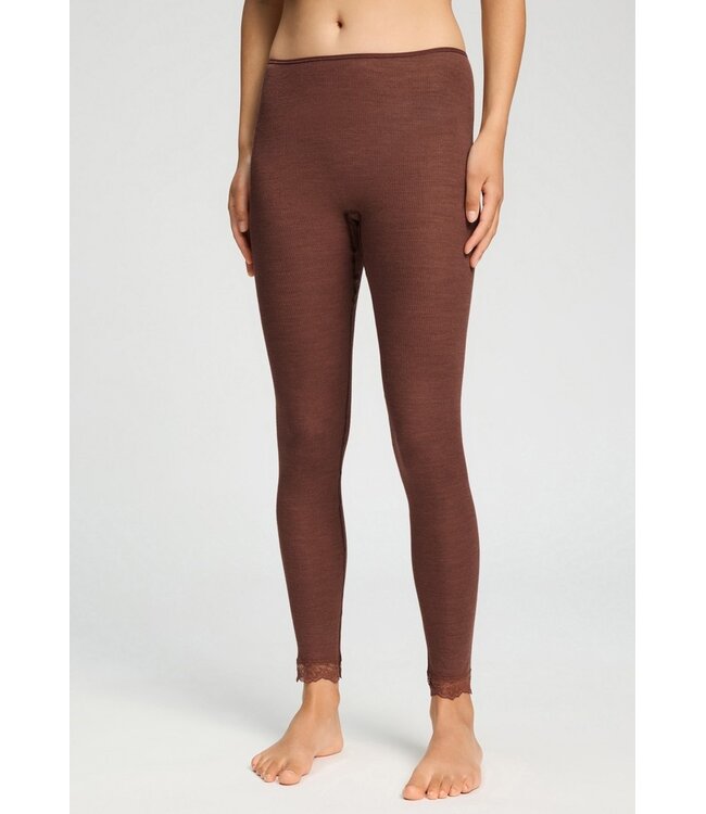 Hanro Woolen Lace Legging Cinnamon (070771)
