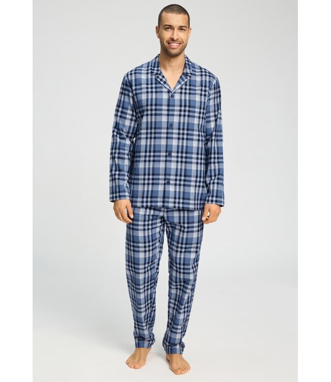 Hanro Cozy Comfort Pajama Pacific Squares (075724)
