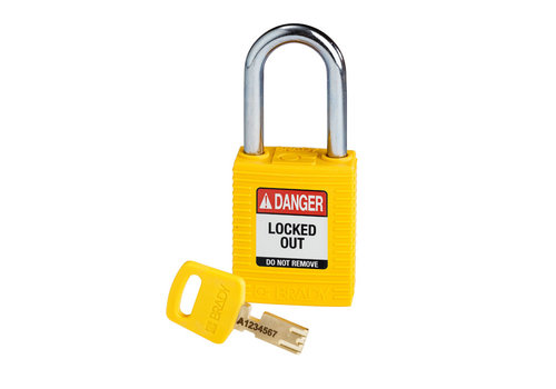 SafeKey nylon Sicherheitsvorhängeschloss gelb 150343 