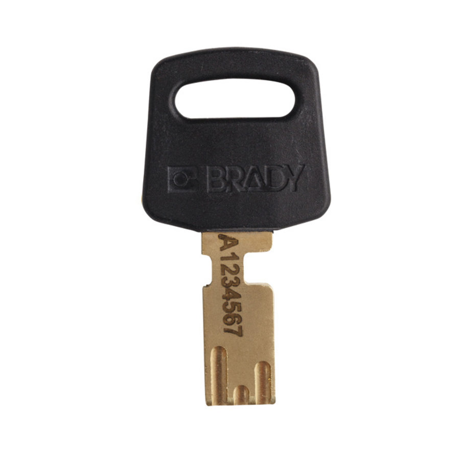 SafeKey nylon Sicherheitsvorhängeschloss schwarz 150234 / 150246