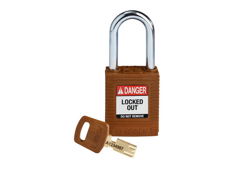 SafeKey nylon Sicherheitsvorhängeschloss braun 150275 