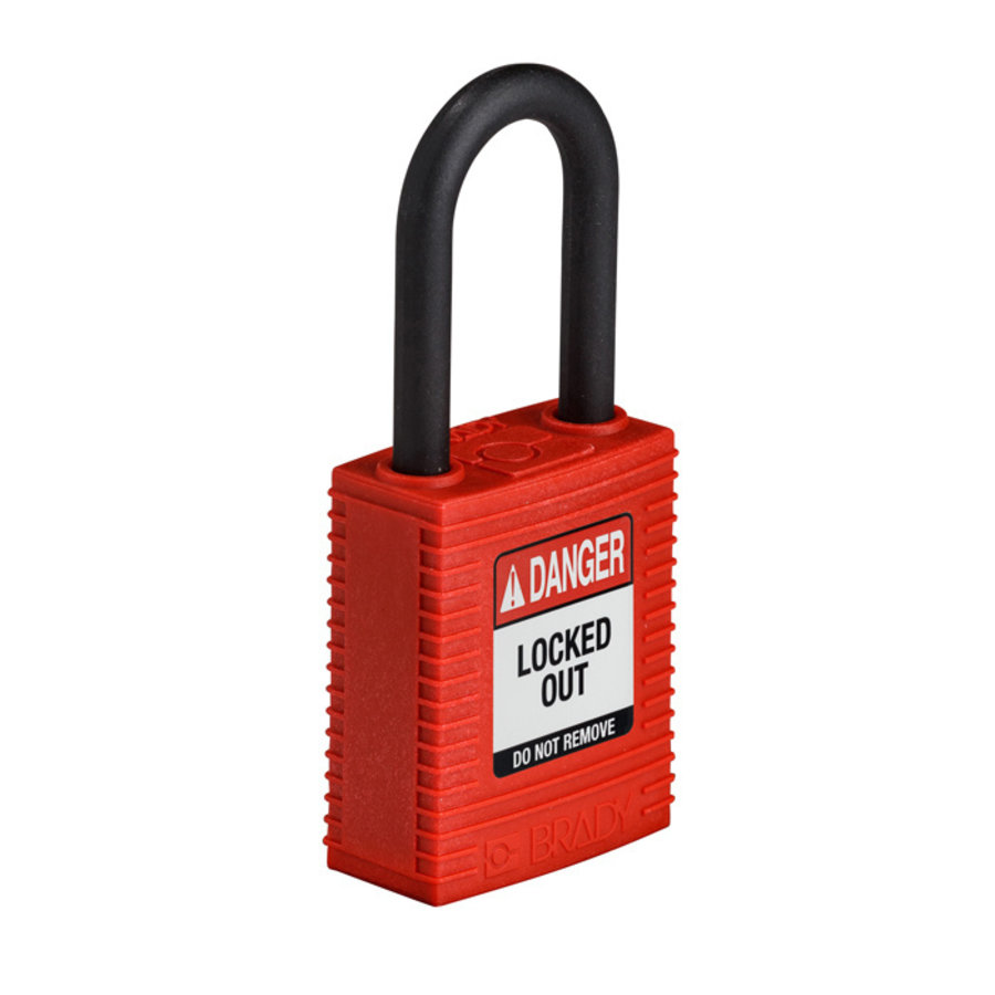 SafeKey nylon Sicherheitsvorhängeschloss rot 150342 / 150311