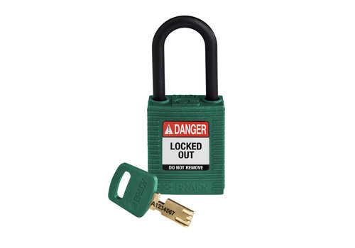 SafeKey nylon Sicherheitsvorhängeschloss grün 150273 