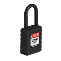 SafeKey nylon Sicherheitsvorhängeschloss schwarz 150231 / 150351