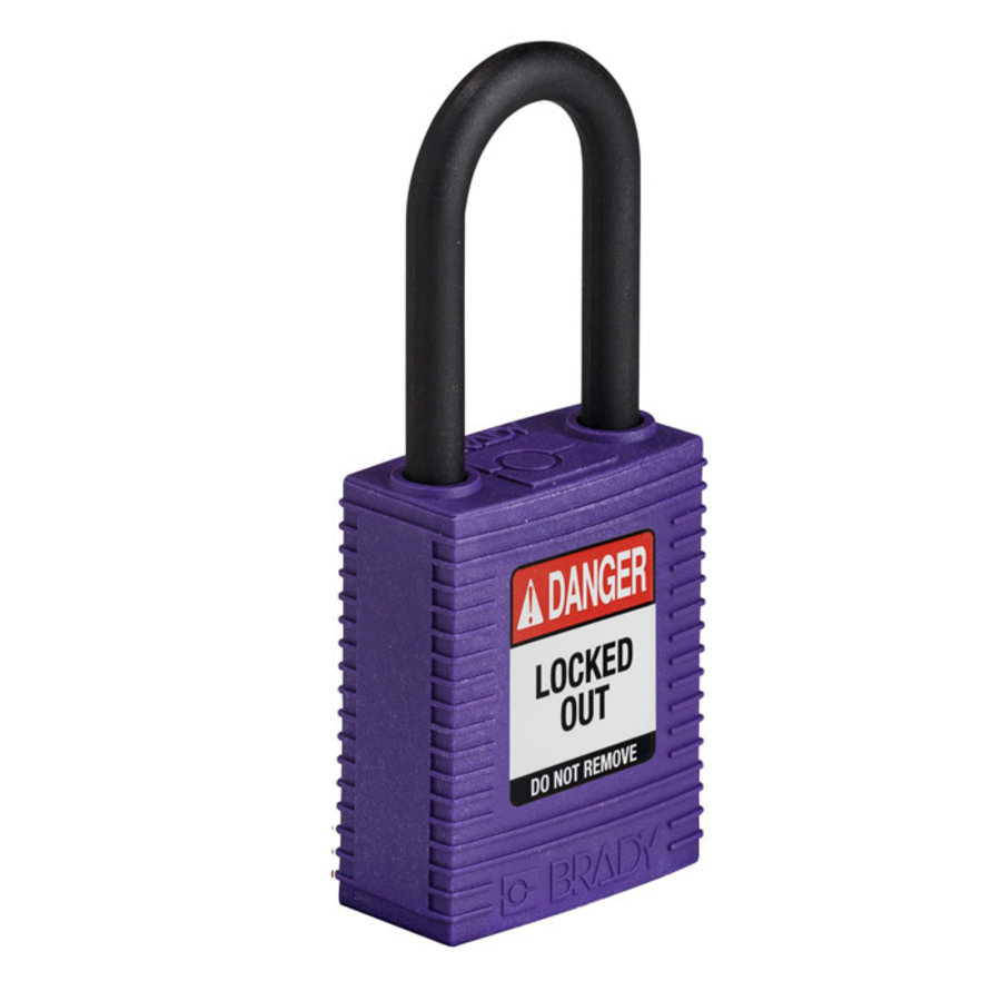 SafeKey nylon Sicherheitsvorhängeschloss lila 150272 / 150350