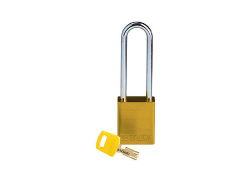 SafeKey Aluminium Sicherheitsvorhängeschloss Gelb 150285 