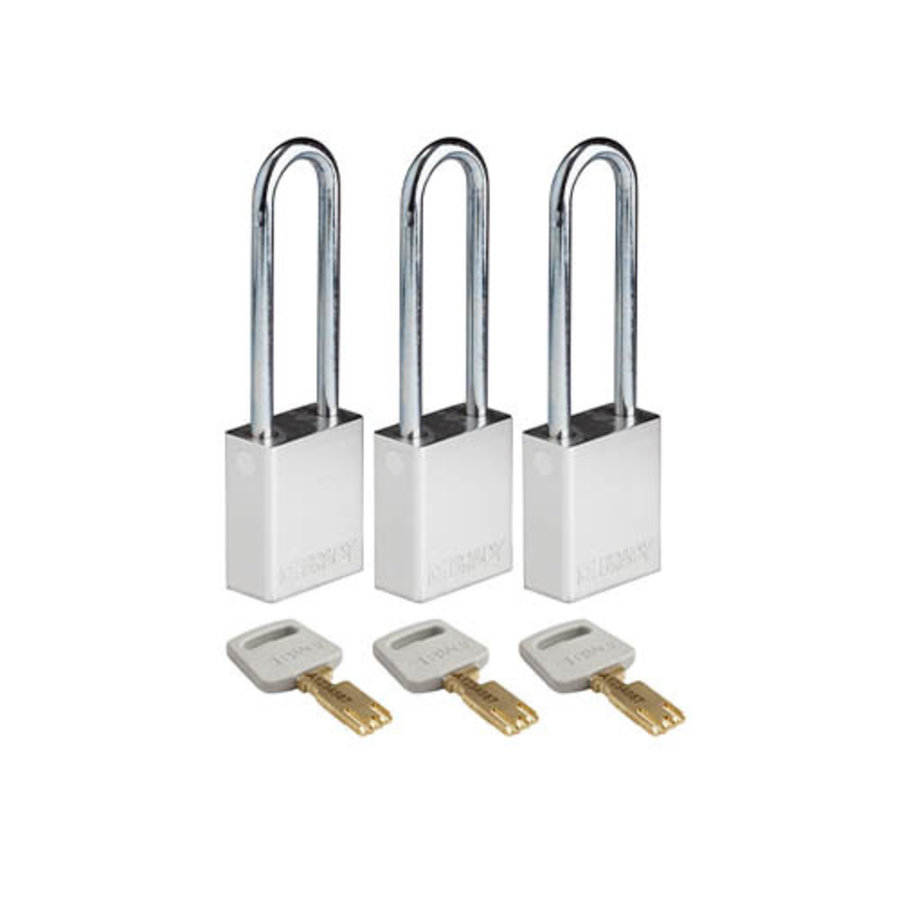 SafeKey Aluminium Sicherheitsvorhängeschloss Silber 150283