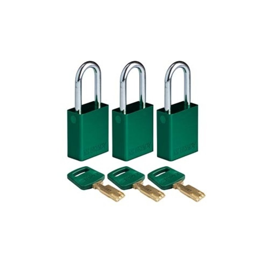 SafeKey Aluminium Sicherheitsvorhängeschloss Grün 150264