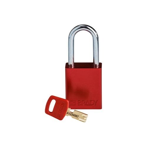 SafeKey Aluminium Sicherheitsvorhängeschloss Rot 150307 