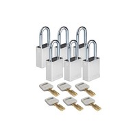 SafeKey Aluminium Sicherheitsvorhängeschloss Silber 150242