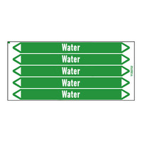 Rohrmarkierer: Heet water 110° | Niederländisch | Wasser