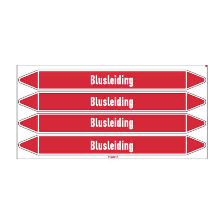 Rohrmarkierer: Brandbluskoolzuur | Niederländisch | Blusleiding