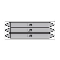 Rohrmarkierer: Abluft | Deutsch | Luft