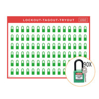 Lockout/Tagout-Shadowboards inkl. Brady  Nylon Vorhängeschlösser