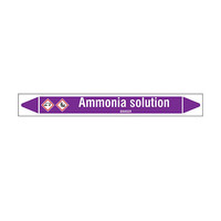 Rohrmarkierer: Ammonia solution | Englisch | Säuren und Laugen