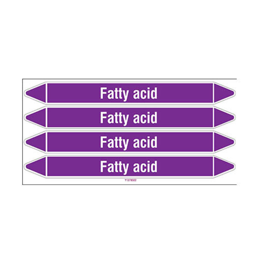 Rohrmarkierer: Fatty acid | Englisch | Säuren und Laugen