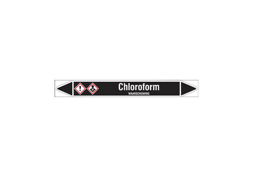 Rohrmarkierer: Chloroform | Niederländisch | Nicht Brennbare Flüssigkeiten  Rohrmarkierer: Chloroform | Niederländisch | Nicht Brennbare Flüssigkeiten