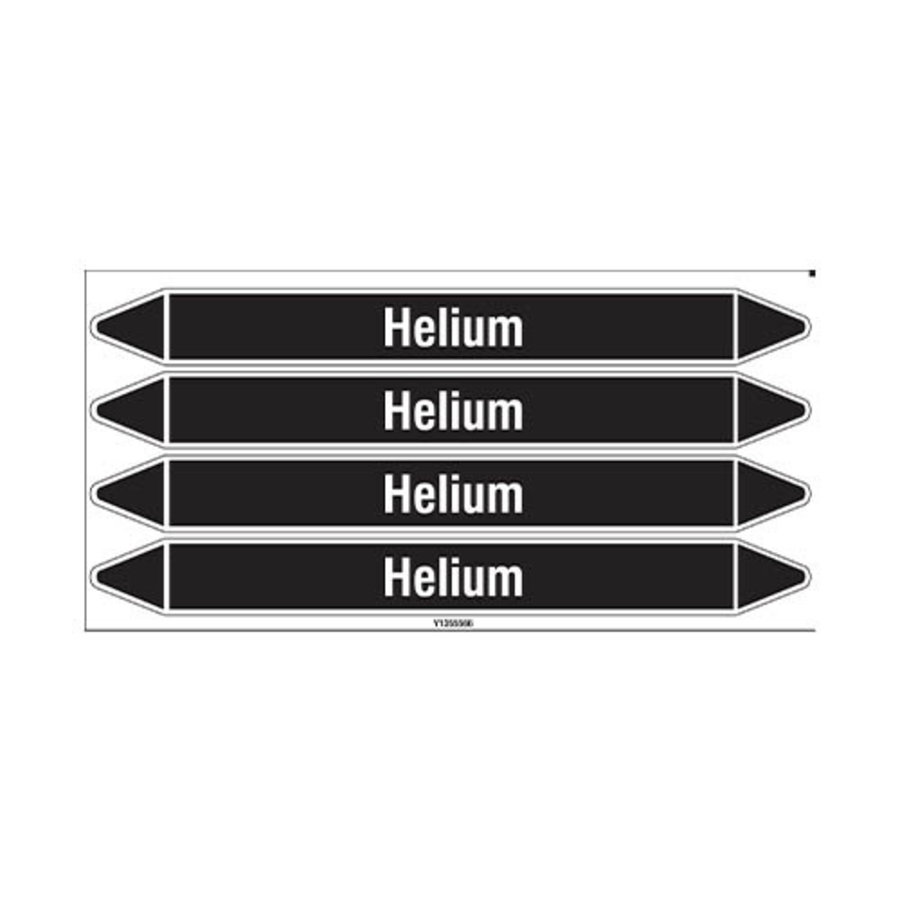 Rohrmarkierer: Helium | Niederländisch | Nicht Brennbare Flüssigkeiten