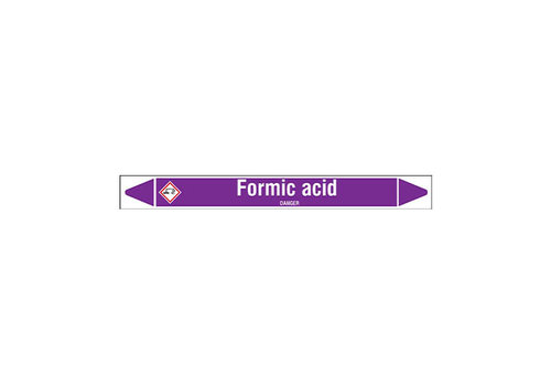 Rohrmarkierer: Formic acid | Englisch | Säuren und Laugen 