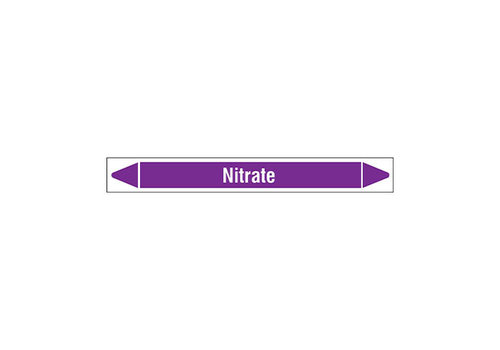 Rohrmarkierer: Nitrate | Englisch | Säuren und Laugen 