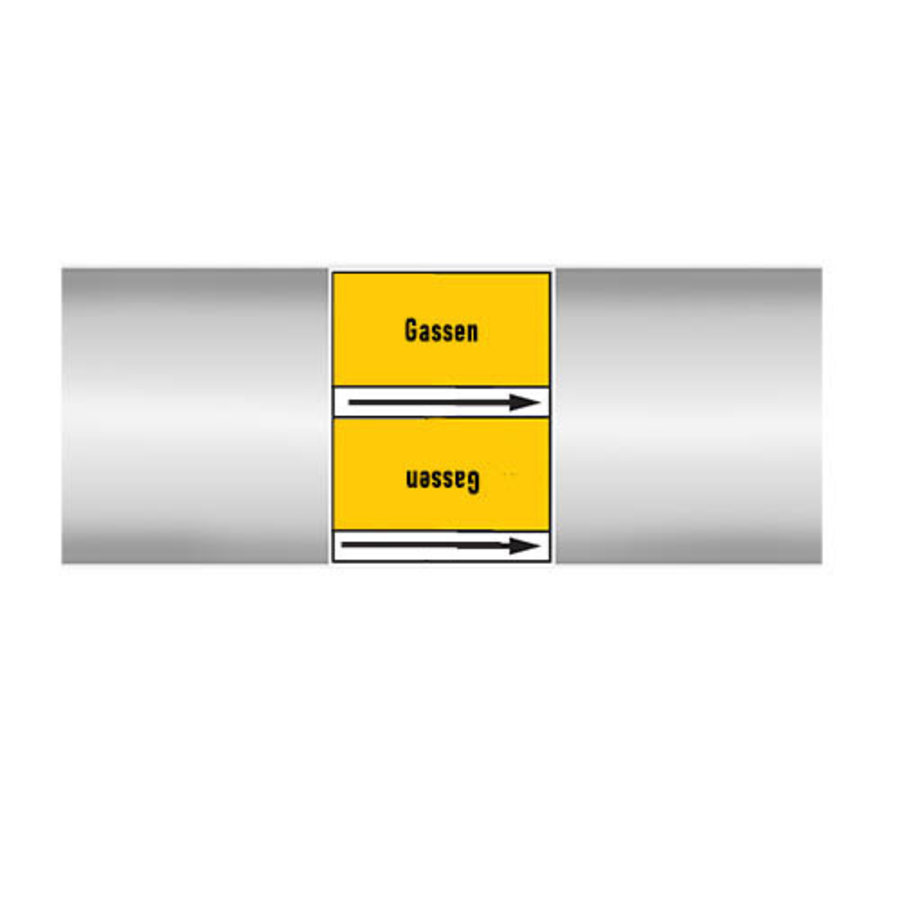 Rohrmarkierer: Gas | Niederländisch | Gase