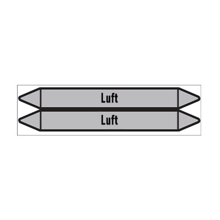 Rohrmarkierer: Brennluft | Deutsch | Luft