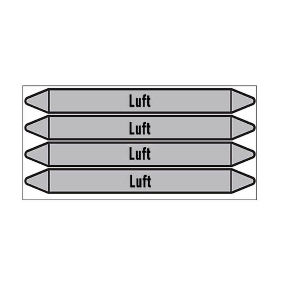 Rohrmarkierer: Kühlluft | Deutsch | Luft