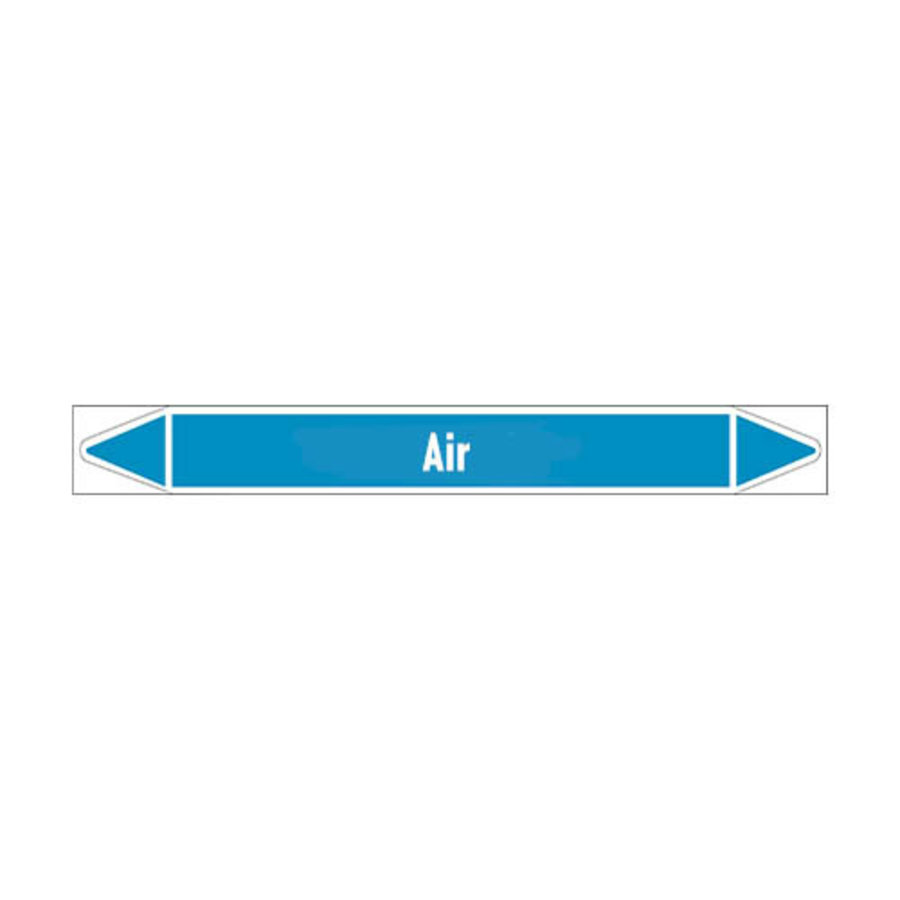 Rohrmarkierer: Breathing air | Englisch | Luft