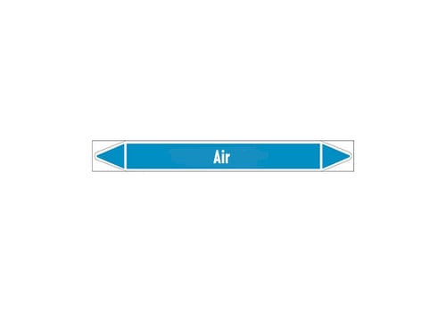 Rohrmarkierer: Cooling air | Englisch | Luft 