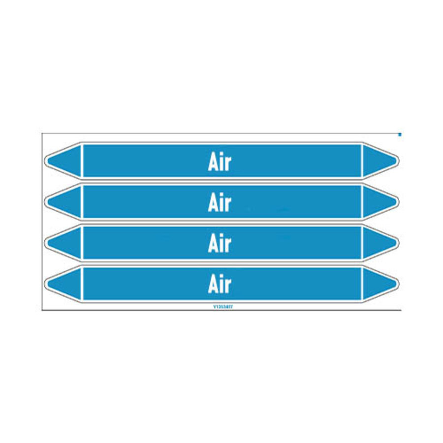 Rohrmarkierer: Instrument air | Englisch | Luft