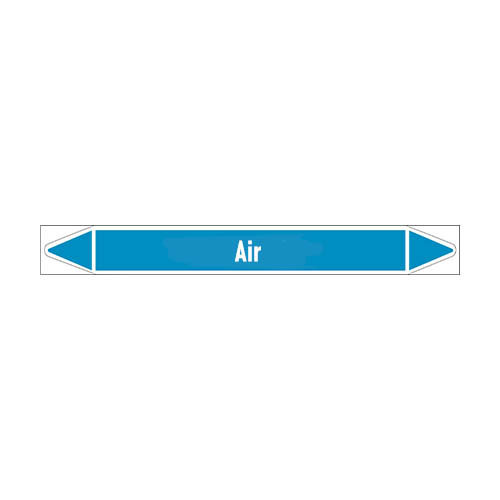 Rohrmarkierer: Treated air | Englisch | Luft 
