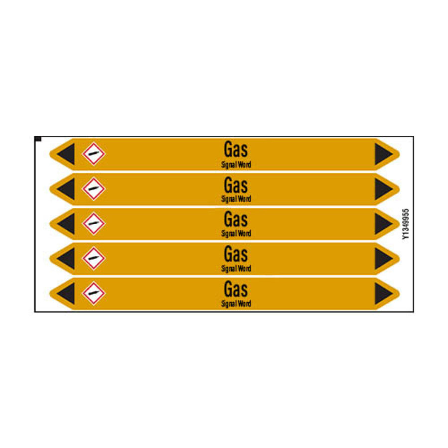 Rohrmarkierer: Nitrogen gas | Englisch | Gase