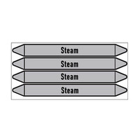 Rohrmarkierer: Steam 10 bar | Englisch | Dampf