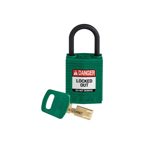 SafeKey Kompakt Nylon Sicherheitsvorhängeschloss grün 150182 