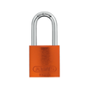 Abus Titalium Aluminium Sicherheitsvorhängeschloss orange, 72/40HB40 mit gehärtetem Stahlbügel