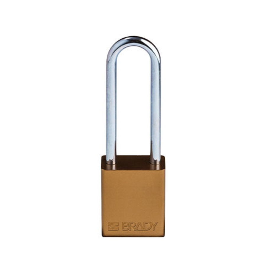 SafeKey Aluminium Sicherheitsvorhängeschloss Braun 6-pack 150235