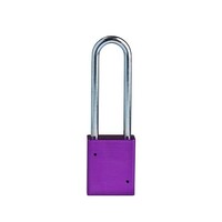 SafeKey Aluminium Sicherheitsvorhängeschloss lila 3-pack 150300