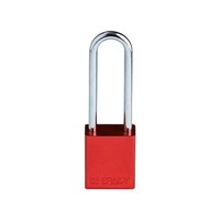 SafeKey Aluminium Sicherheitsvorhängeschloss Rot 6-pack 150303