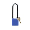Brady Nylon kompaktes Sicherheitsvorhängeschloss blau 814144