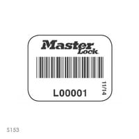 Vorhängeschloss-Etiketten mit Barcode (100 Stück) S150-S153