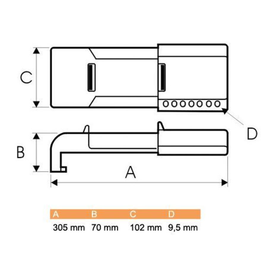 Drosselklappen Absperrung 256960