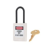 Zenex Sicherheitsvorhängeschloss weiß S32WHT - S32KAWHT