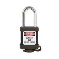 Zenex Sicherheitsvorhängeschloss schwarz 410BLK, 410KABLK