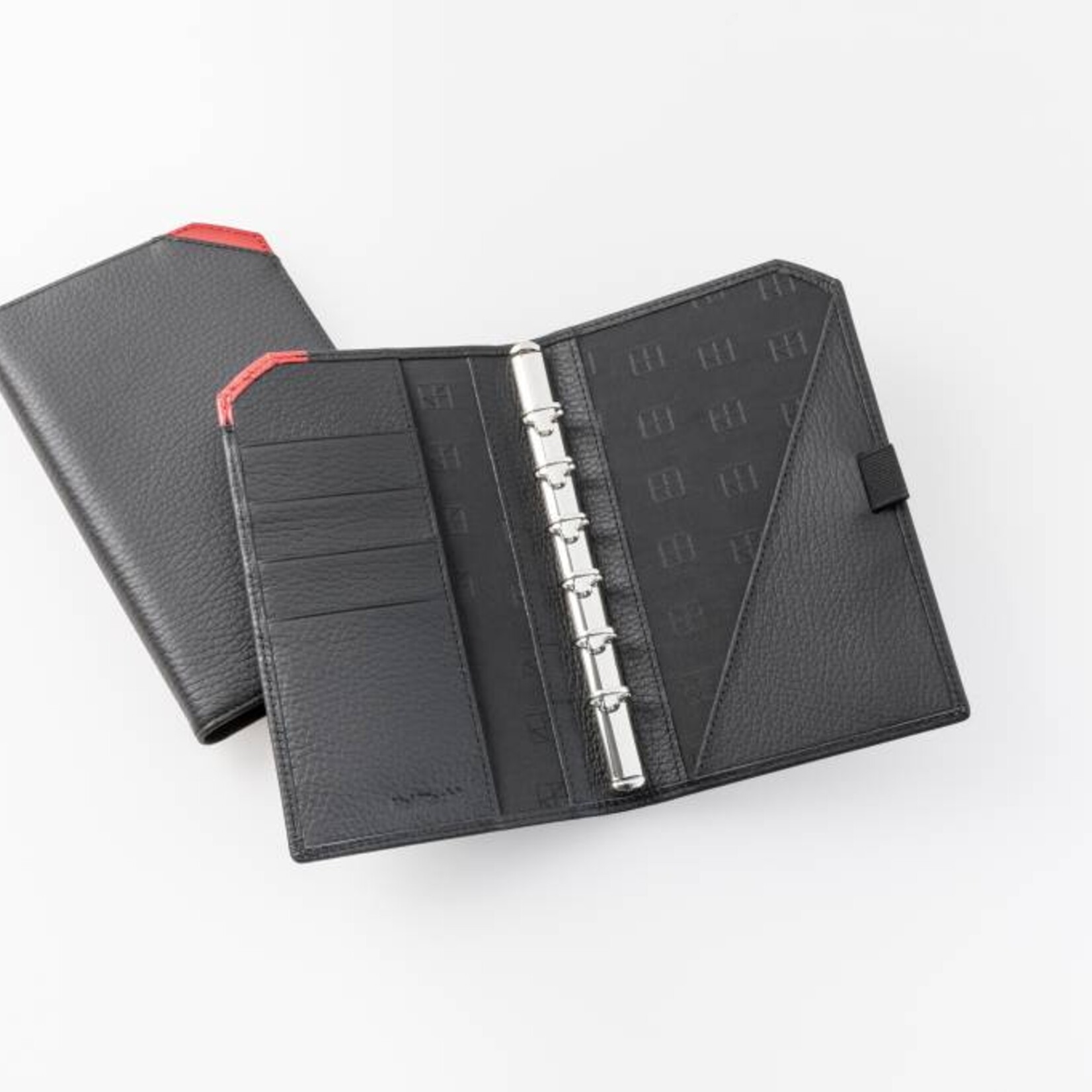 Lederringbuch "TeamLine", 13-mm-Ringmechanik rot