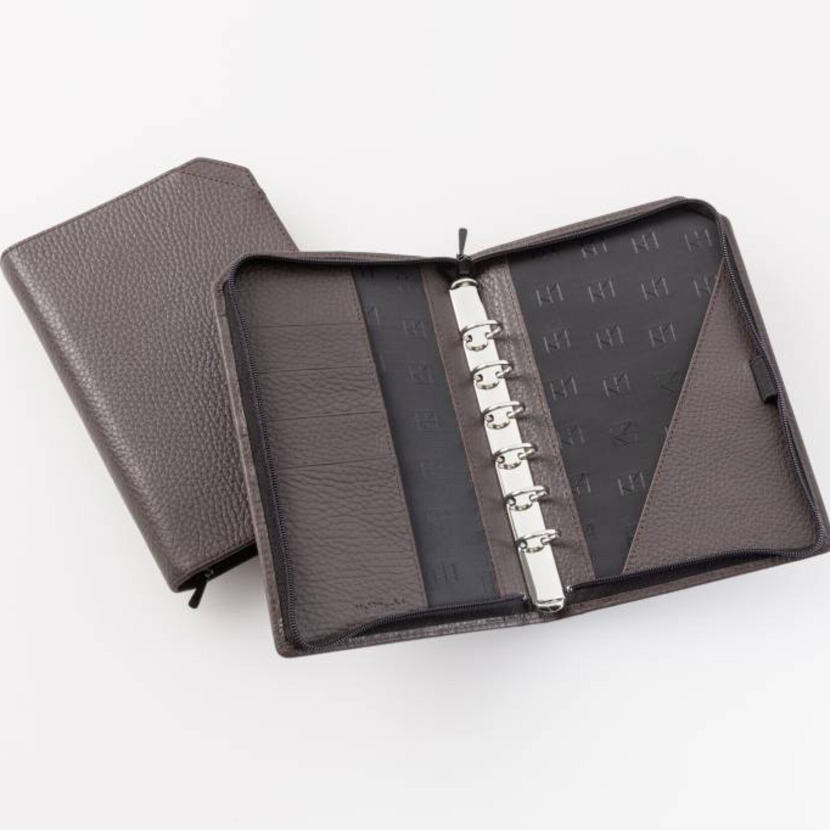 Lederringbuch "Classic S" marone