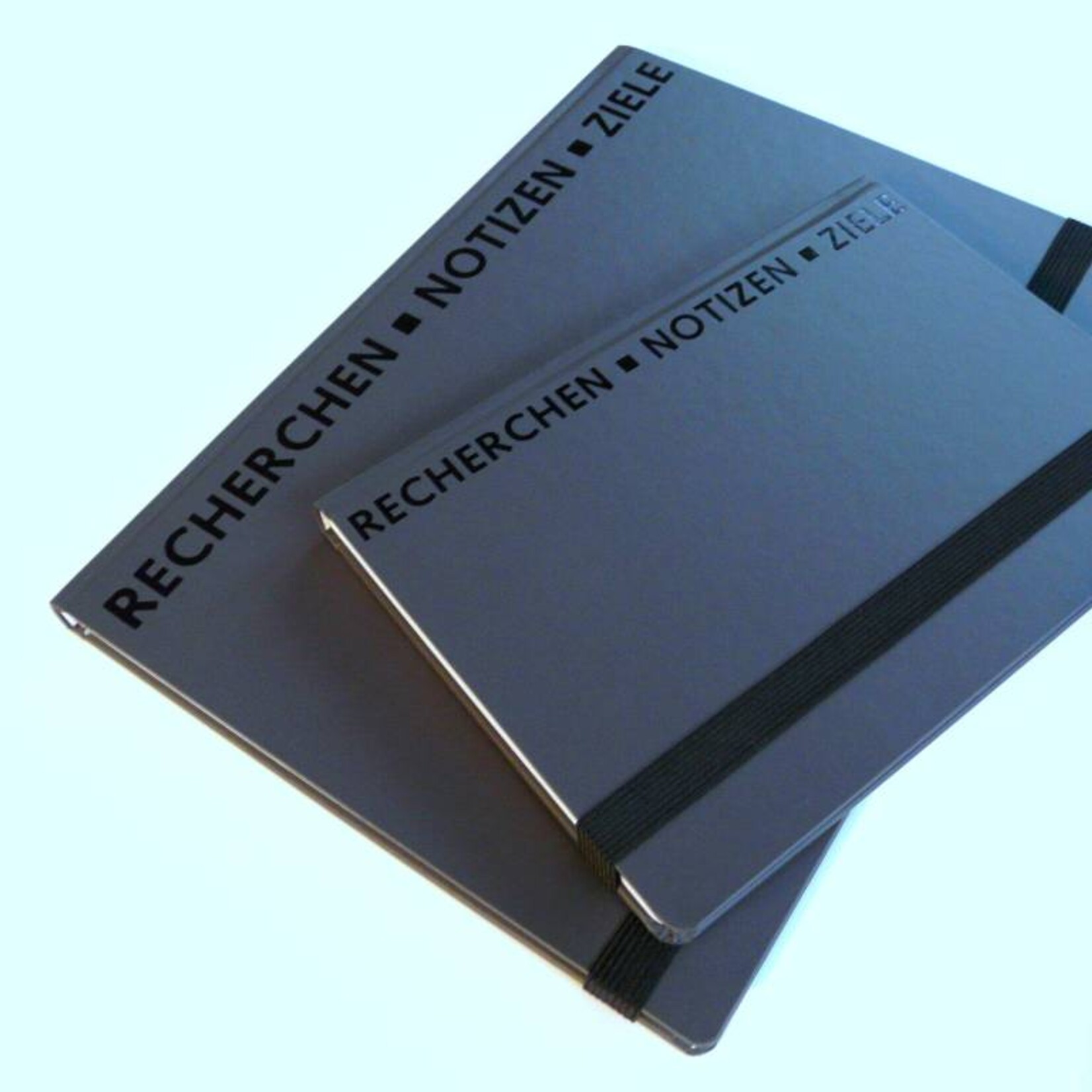 Notizbuch "Recherchen ▪ Notizen ▪ Ziele" DIN A4